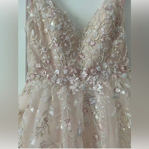Wedding dress blush color